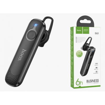 Bluetooth-гарнитура Hoco E63 Diamond, BT5.0, A2DP, моно, черный Bluetooth-гарнитура Hoco E63 Diamond, BT5.0, A2DP, моно, черный
