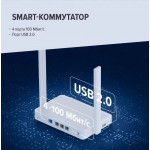 Keenetic Extra (KN-1714) Роутер, интернет-центр с Mesh Wi-Fi 5 AC1200, 4-портовым Smart-коммутатором и портом USB