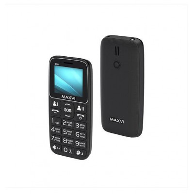 Мобильный телефон Maxvi B110, 2 sim-карты, 1000mAh, Black