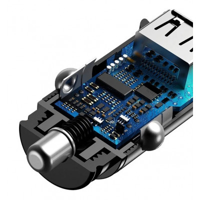 Автомобильное ЗУ Baseus (CCALL-DS01), 30W, Dual QC3.0, черный