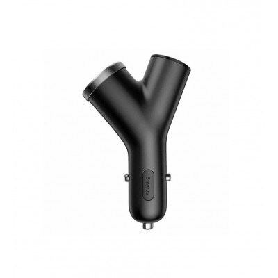 Автомобильное ЗУ Baseus (CCALL-YX01), 40W, Y-type dual USB, черный