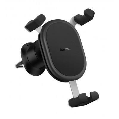 Автодержатель Baseus Stable Gravitational Car Mount (SUWX000001), в дефлектор, черный