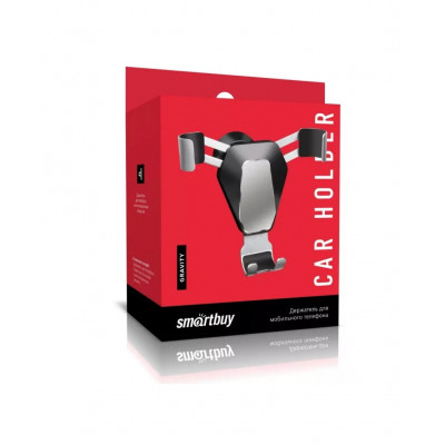 Автодержатель Smartbuy 5002 Gravity,на дефлектор,алюминиевый сплав, диагональ.до 6,8", черный