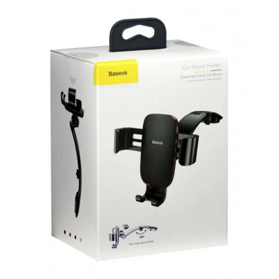 Автодержатель Baseus Metal Age Gravity Car Mount (SUYL-F01), на торпеду, черный
