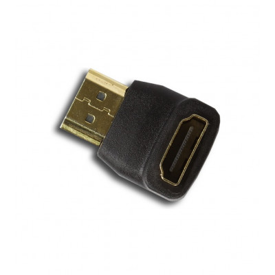 Адаптер - переходник Smartbuy HDMI M - F, угловой разъем (A111), черный