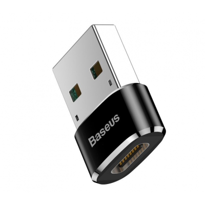 OTG адаптер Baseus CAAOTG-01 USB-A на Type-C, 2.4A, черный