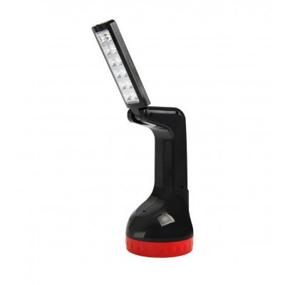 Аккумуляторный фонарь-прожектор 2 в 1, 1W+18 SMD (SBF-303-K), черный
