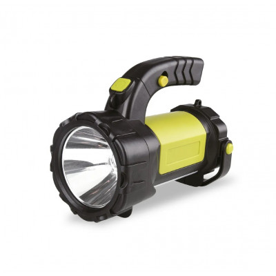 Аккумуляторный фонарь-прожектор 5W+3W (SBF-501-K), черный-зеленый