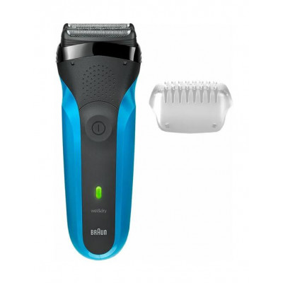 Бритва электрическая Braun 310s Series 3 Wet&Dry, черный-голубой