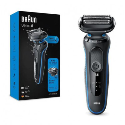 Бритва электрическая Braun 50-B1000s Series 5, черный-голубой