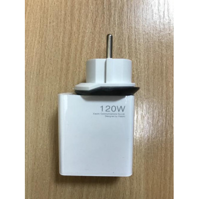 Зарядное устройство Xiaomi JMDY-12-ES Combo 120W 1xUSB + переходник, ORIGINAL, белый