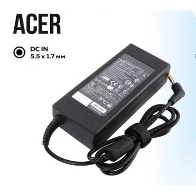 Зарядное устройство для ноутбука Acer 19V 4.74A 5.5*1.7 90W, упаковка пленка, без сетевого кабеля