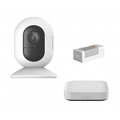 Камера Xiaomi Kami Yi Wire-Free CameraKit EU универсальная, 2Мп 1920x1080 Full HD,IP65 (WK101),белый