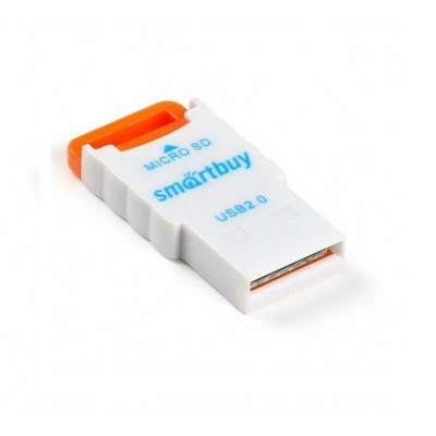 Картридер Smartbuy 707 (SBR-707-O), USB 2.0 - MicroSD, оранжевый