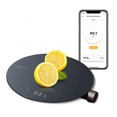 Весы кухонные HOTO Smart Kitchen Scale до 3 кг, LCD-дисплей, 3*AAA (QWCFC001), черный