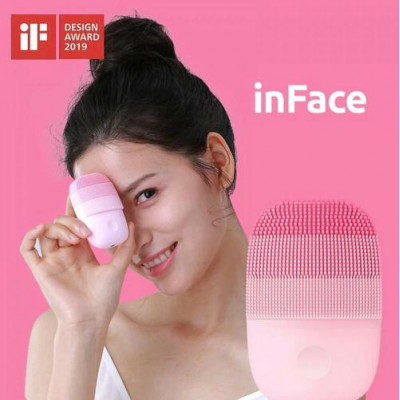 Массажер лица (ультразвуковая чистка) Xiaomi InFace Electronic Sonic Beauty Facial MS2000, розовый