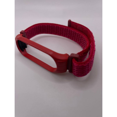Ремешок нейлоновый Xiaomi Mi Band 3/4 Red