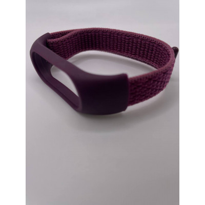 Ремешок нейлоновый миланская петля  для Xiaomi  Mi Band 5/6 Dragon Fruit