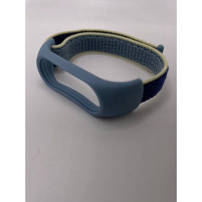 Ремешок нейлоновый миланская петля  для Xiaomi  Mi Band 7 Alaskan Blue