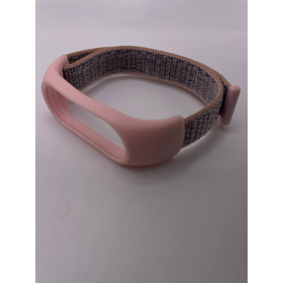 Ремешок нейлоновый миланская петля  для Xiaomi  Mi Band 7 Pink Sand