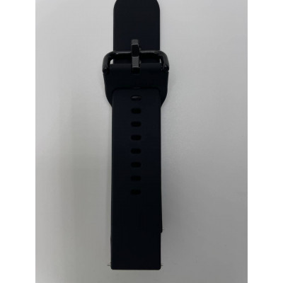 Ремешок силиконовый 20 мм, для часов Huami Amazfit GTS GTR Bip U Bip, (J1-18-04) черный