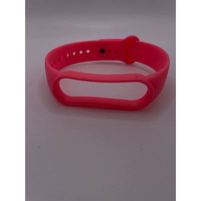 Ремешок силиконовый Mi Band 5/6 Розовый