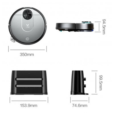 Робот-пылесос Xiaomi Viomi Cleaning Robot V2 Pro (V-RVCLM21B) Global, серый
