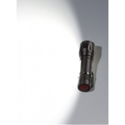 Светодиодный алюминиевый фонарь Smartbuy 3Вт LED+ 3Вт COB, AA (SBF-104), черный Светодиодный алюминиевый фонарь Smartbuy 3Вт LED+ 3Вт COB, AA (SBF-104), черный