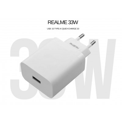 Зарядное устройство Realme 33W Quick Charge 3.0 1*USB (VCB3HDEH), белый