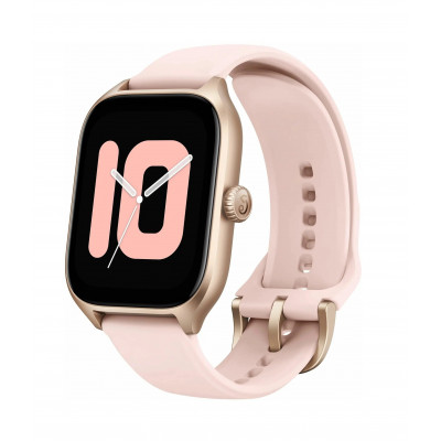 Смарт часы Amazfit GTS 4 A2168, AMOLED, 390x450, 5 ATM, с поддержкой звонков, Rosebud Pink