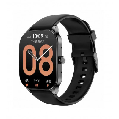 Смарт часы Amazfit Pop 3S A2318, AMOLED, 410x502, IP68, с поддержкой звонков, Metallic Black