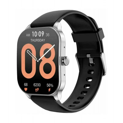 Смарт часы Amazfit Pop 3S A2318, AMOLED, 410x502, IP68, с поддержкой звонков, Silver