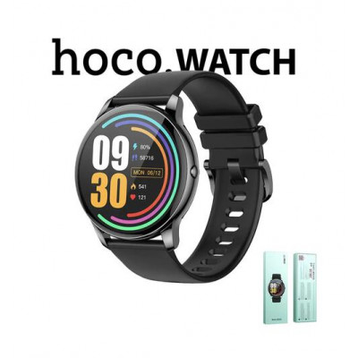 Смарт часы Hoco Watch Y10, AMOLED, 360×360, IP68, с поддержкой звонков, Black
