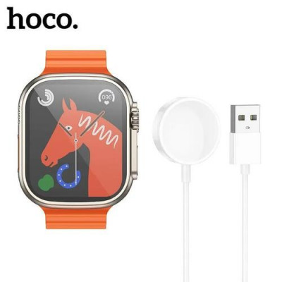 Смарт часы Hoco Watch Y12 Ultra, TFT, 240×280, IP67, Bluetooth, поддержка звонков, Gold