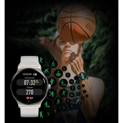 Смарт часы Xiaomi Haylou Smart Watch Solar Lite,TFT, 240х240, IP68, Global, Silver