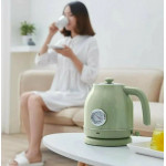 Чайник электрический с датчиком температуры Xiaomi Qcooker Retro, 1.7L, зеленый