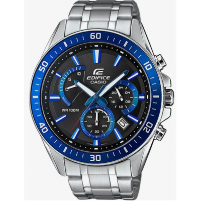 Часы Casio Edifice EFR-552D-1A2VUDF противоударные, водозащита (до 100м), серебро