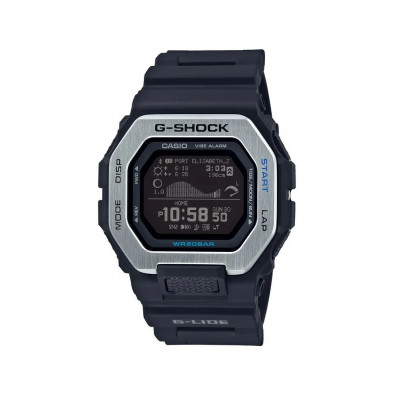 Часы Casio G-Shock GBX-100-1DR противоударные, водозащита (до 200м), черный - серебрянный