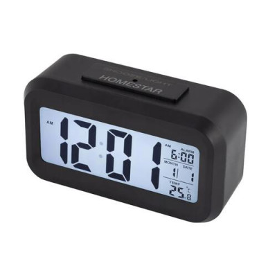 Часы электронные HOMESTAR HS-0110 время, температура, дата, черный