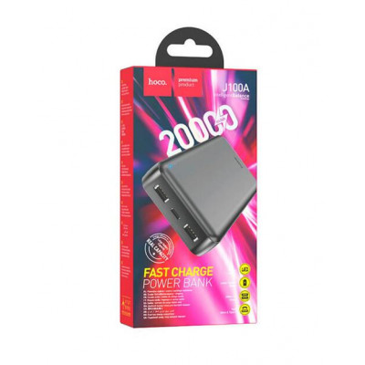 Внешний аккумулятор, Power Bank 20000 mAh Hoco J100А, черный