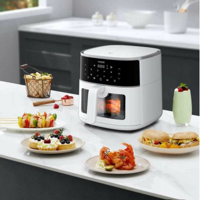 Аэрогриль Viomi Smart Air Fryer Pro 6L, 1500W, Wi-Fi, Mi Home, дисплей (VXAF0601-EW), белый