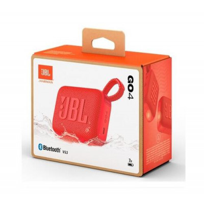 Портативная акустическая система JBL GO 4 4.2W, BT5.3, 850mAh, IP67, USB-C, красный