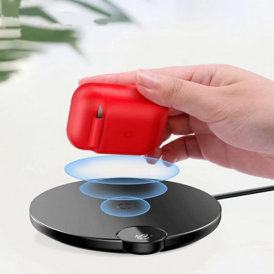 Чехол для AirPods с функцией беспроводной зарядки Baseus WIAPPOD-01 Red Чехол для AirPods с функцией беспроводной зарядки Baseus WIAPPOD-01 Red