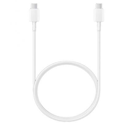 Кабель для зарядки Samsung EP-DA705BWEGWW 60W, Type-C - Type-C, 1м, белый