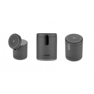 Беспроводное ЗУ магнитное Anker 623 2 в 1 для Android, iPhone, наушников, PD20W, Type-C, черный