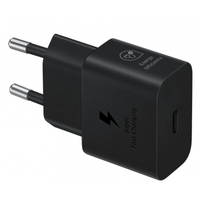 Зарядное устройство Samsung EP-2510 1*USB-C PD25W 3.0 (EP-T2510NBEGWW), черный Зарядное устройство Samsung EP-2510 1*USB-C PD25W 3.0 (EP-T2510NBEGWW), черный