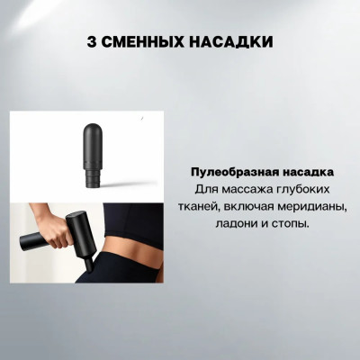 Массажер фасциальный Xiaomi Mijia Massage Gun MJJMQ01-ZJ, черный