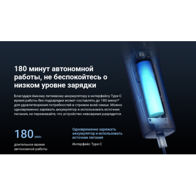 Машинка для стрижки волос Xiaomi Mijia Hair Clipper (LFQ03KL) Global, черный