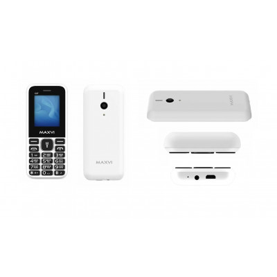 Мобильный телефон Maxvi C27, 2 sim-карты, 600мАч, White