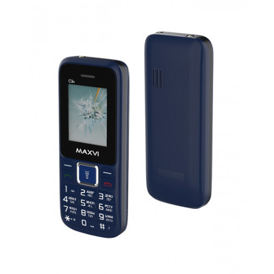 Мобильный телефон Maxvi C3n, 2 sim-карты, 800мАч, Marengo